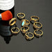 Wholesale alloy totem elephant turquoise ring JDC-RS-C321 Rings 咏歌 Wholesale Jewelry JoyasDeChina Joyas De China