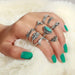 Wholesale alloy totem elephant turquoise ring JDC-RS-C321 Rings 咏歌 Wholesale Jewelry JoyasDeChina Joyas De China