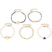 Bulk Jewelry Wholesale alloy triangle black turquoise love bracelet JDC-BT-A4 Wholesale factory from China YIWU China