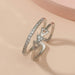 Wholesale alloy triangle point Rhinestone ring JDC-RS-MiMeng004 Rings 米萌 silver 1 Wholesale Jewelry JoyasDeChina Joyas De China