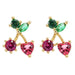 Bulk Jewelry Wholesale alloy tropical fruit earrings JDC-ES-WB015 Wholesale factory from China YIWU China