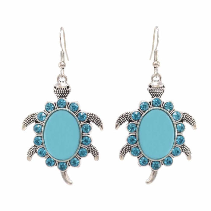 Wholesale Alloy Turquoise Animal Earrings JDC-ES-Yunl003 Earrings 云罗 Wholesale Jewelry JoyasDeChina Joyas De China