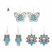 Wholesale Alloy Turquoise Animal Earrings JDC-ES-Yunl003 Earrings 云罗 A set Wholesale Jewelry JoyasDeChina Joyas De China