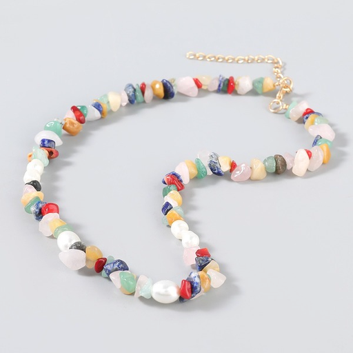 Wholesale Alloy Turquoise Imitation Pearl Necklace Boho JDC-NE-JL175 Necklaces 氿乐 Wholesale Jewelry JoyasDeChina Joyas De China