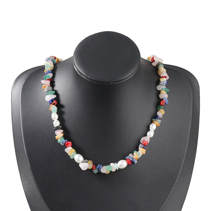 Wholesale Alloy Turquoise Imitation Pearl Necklace Boho JDC-NE-JL175 Necklaces 氿乐 A Wholesale Jewelry JoyasDeChina Joyas De China