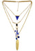 Wholesale Alloy Turquoise Multilayer Leaf Tassel Necklace JDC-NE-Yunl007 Necklaces 云罗 Wholesale Jewelry JoyasDeChina Joyas De China