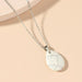 Wholesale alloy turquoise necklace JDC-NE-MiMeng007 NECKLACE 米萌 Wholesale Jewelry JoyasDeChina Joyas De China