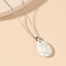Wholesale alloy turquoise necklace JDC-NE-MiMeng007 NECKLACE 米萌 white Wholesale Jewelry JoyasDeChina Joyas De China