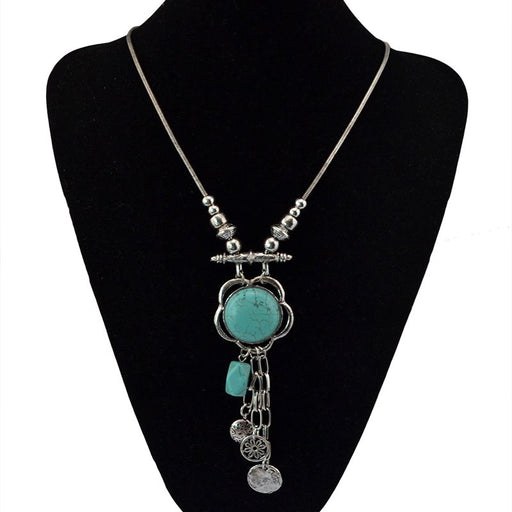 Wholesale Alloy Turquoise Necklace JDC-NE-Yunl028 Necklaces 云罗 Wholesale Jewelry JoyasDeChina Joyas De China