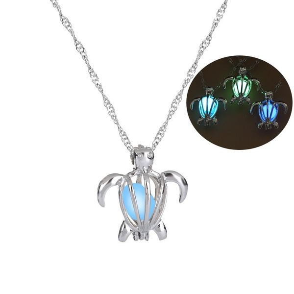 Bulk Jewelry Wholesale alloy turtle luminous bead Necklaces JDC-NE-RXNM001 Wholesale factory from China YIWU China