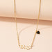 Wholesale alloy twelve constellation letter necklace JDC-NE-AYN103 NECKLACE JoyasDeChina X827- Aries. Wholesale Jewelry JoyasDeChina Joyas De China