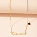 Wholesale alloy twelve constellation letter necklace JDC-NE-AYN103 NECKLACE JoyasDeChina X830- Cancer. Wholesale Jewelry JoyasDeChina Joyas De China