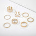 Wholesale alloy twist cross ring sets JDC-RS-C318 Rings 咏歌 Wholesale Jewelry JoyasDeChina Joyas De China