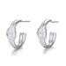 Wholesale alloy twisted geometric stud earrings JDC-ES-QLX046 Earrings 巧兰轩 Wholesale Jewelry JoyasDeChina Joyas De China