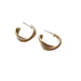 Wholesale alloy twisted gold earrings JDC-ES-BY-095 Earrings 宝钰 Wholesale Jewelry JoyasDeChina Joyas De China