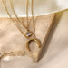Wholesale alloy upside down moon necklace JDC-NE-JD331 NECKLACE 杰鼎 Wholesale Jewelry JoyasDeChina Joyas De China