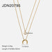 Wholesale alloy upside down moon necklace JDC-NE-JD331 NECKLACE 杰鼎 JDN20795 Wholesale Jewelry JoyasDeChina Joyas De China