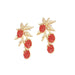Wholesale alloy versatile color diamond Cherry Earrings JDC-ES-MY210 Earrings 曼茵 Wholesale Jewelry JoyasDeChina Joyas De China