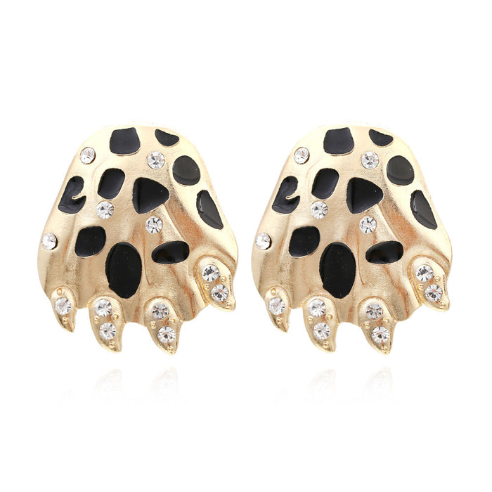 Wholesale alloy versatile leopard Earrings JDC-ES-MY189 Earrings 曼茵 color Wholesale Jewelry JoyasDeChina Joyas De China