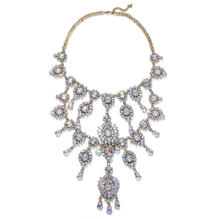 Wholesale alloy Vintage gem necklace JDC-NE-JQ181 NECKLACE 佳琪 AB color Wholesale Jewelry JoyasDeChina Joyas De China