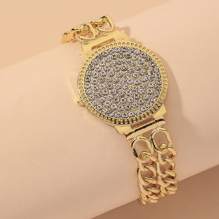 Wholesale alloy watch bracelet JDC-BT-YWJQ020 Bracelet 义乌精巧 golden Wholesale Jewelry JoyasDeChina Joyas De China