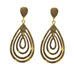 Wholesale alloy water drops set Rhinestone earrings JDC-ES-MH023 Earrings JoyasDeChina 01 Bronze 6513 Wholesale Jewelry JoyasDeChina Joyas De China