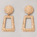 Wholesale alloy water ripple metal earrings JDC-ES-C452 Earrings 咏歌 20976 Wholesale Jewelry JoyasDeChina Joyas De China