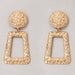 Wholesale alloy water ripple metal earrings JDC-ES-C452 Earrings 咏歌 Wholesale Jewelry JoyasDeChina Joyas De China