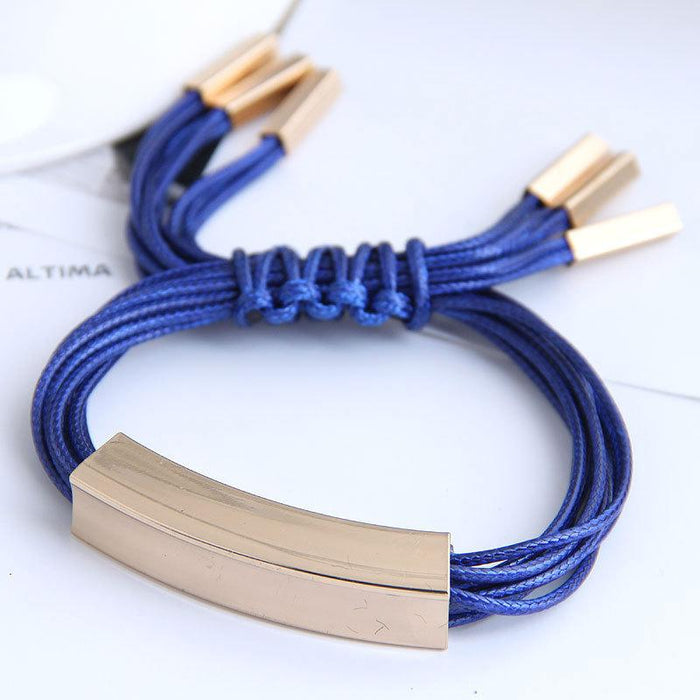 Bulk Jewelry Wholesale alloy wax rope bracelet JDC-BT-wy040 Wholesale factory from China YIWU China