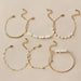 Wholesale alloy white beaded six-layer bracelet JDC-BT-C160 Bracelet 咏歌 Wholesale Jewelry JoyasDeChina Joyas De China