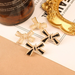 Wholesale alloy white bow earrings JDC-ES-LSY033 Earrings JoyasDeChina Wholesale Jewelry JoyasDeChina Joyas De China