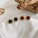 Wholesale alloy wine red velvet Earrings JDC-ES-MS117 Earrings JoyasDeChina Wholesale Jewelry JoyasDeChina Joyas De China