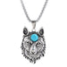Bulk Jewelry Wholesale alloy Wolf head man necklaces JDC-MNE-PK076 Wholesale factory from China YIWU China