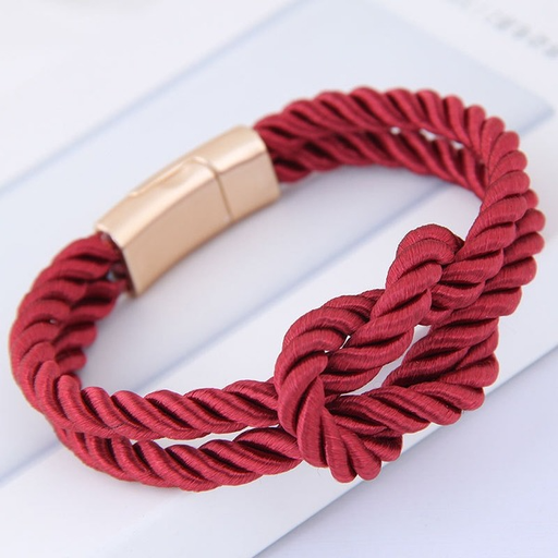 Bulk Jewelry Wholesale alloy woven PU leather rope bracelet JDC-BT-wy093 Wholesale factory from China YIWU China