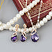 Wholesale Alloy Zircon Crystal Necklace and Earring Set JDC-NE-GSGL021 Necklaces 谷力 Wholesale Jewelry JoyasDeChina Joyas De China