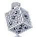 Wholesale Alloy Zircon Dice Pendant Charms JDC-CS-WenT008 charms 润涛 White Wholesale Jewelry JoyasDeChina Joyas De China