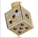 Wholesale Alloy Zircon Dice Pendant Charms JDC-CS-WenT008 charms 润涛 Yellow Wholesale Jewelry JoyasDeChina Joyas De China