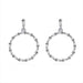 Wholesale alloy zircon earrings Sterling Silver Jewelry JDC-ES-BLX048 Earrings 宝来兴 silver Wholesale Jewelry JoyasDeChina Joyas De China