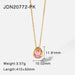 Wholesale alloy zircon pendant necklace JDC-NE-JD329 NECKLACE 杰鼎 JDN20772-PK Wholesale Jewelry JoyasDeChina Joyas De China