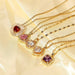 Wholesale alloy zircon pendant necklace JDC-NE-JD335 NECKLACE 杰鼎 Wholesale Jewelry JoyasDeChina Joyas De China