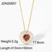 Wholesale alloy zircon pendant necklace JDC-NE-JD335 NECKLACE 杰鼎 JDN20657 Wholesale Jewelry JoyasDeChina Joyas De China