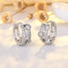 Wholesale alloy zircon round earrings JDC-ES-QLX057 Earrings 巧兰轩 silver Wholesale Jewelry JoyasDeChina Joyas De China