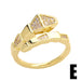 Wholesale alloy zircon snake ring JDC-RS-AS301 Rings 翱昇 E 1 Wholesale Jewelry JoyasDeChina Joyas De China
