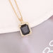 Wholesale alloy zircon square necklace JDC-NE-Bingm006 NECKLACE 冰萌 7# black necklace Wholesale Jewelry JoyasDeChina Joyas De China