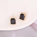 Wholesale alloy zircon square necklace JDC-NE-Bingm006 NECKLACE 冰萌 8# black earrings Wholesale Jewelry JoyasDeChina Joyas De China