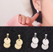Bulk Jewelry Wholesale alloy zirconium inlaid key asymmetric Earrings JDC-ES-wy063 Wholesale factory from China YIWU China