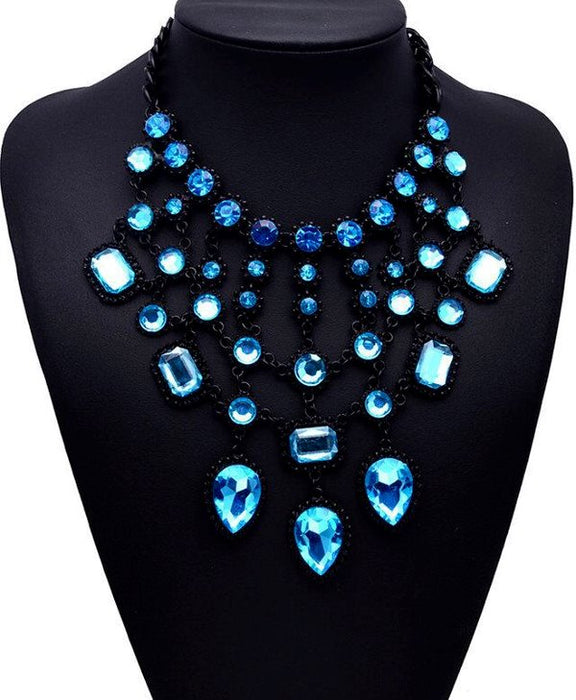 Wholesale AlloyEuro-American Crystal Necklaces JDC-NE-JQ130 NECKLACE 佳琪 Wholesale Jewelry JoyasDeChina Joyas De China