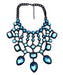 Wholesale AlloyEuro-American Crystal Necklaces JDC-NE-JQ130 NECKLACE 佳琪 light blue Wholesale Jewelry JoyasDeChina Joyas De China