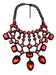 Wholesale AlloyEuro-American Crystal Necklaces JDC-NE-JQ130 NECKLACE 佳琪 red Wholesale Jewelry JoyasDeChina Joyas De China