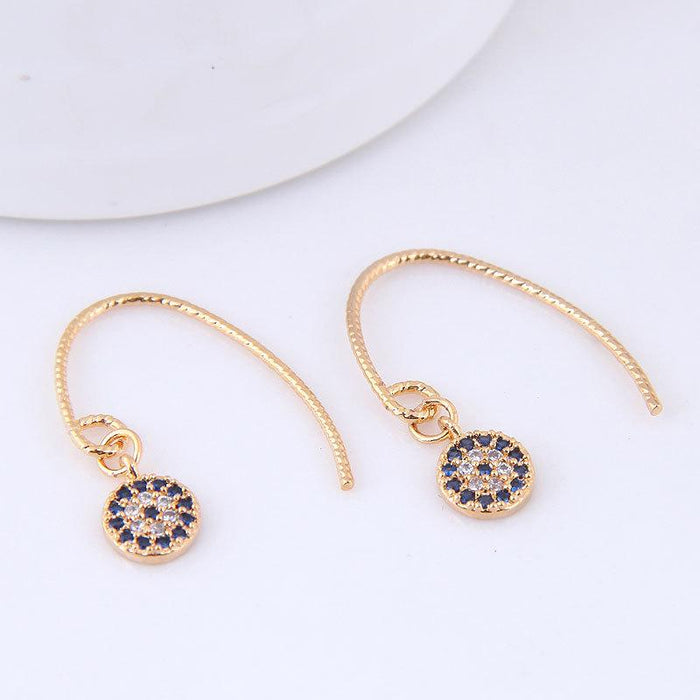 Wholesale alloys are set with zircon earrings JDC-ES-wy031 Earrings JoyasDeChina Golden Wholesale Jewelry JoyasDeChina Joyas De China